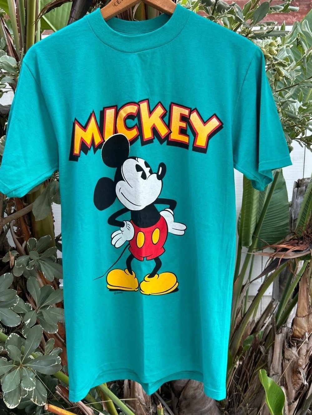 Vintage 90s Disney Mickey Mouse Velva Sheen Shirt Made USA Medium